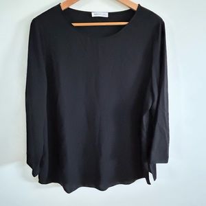 St. Emile black blouse long sleeve medium